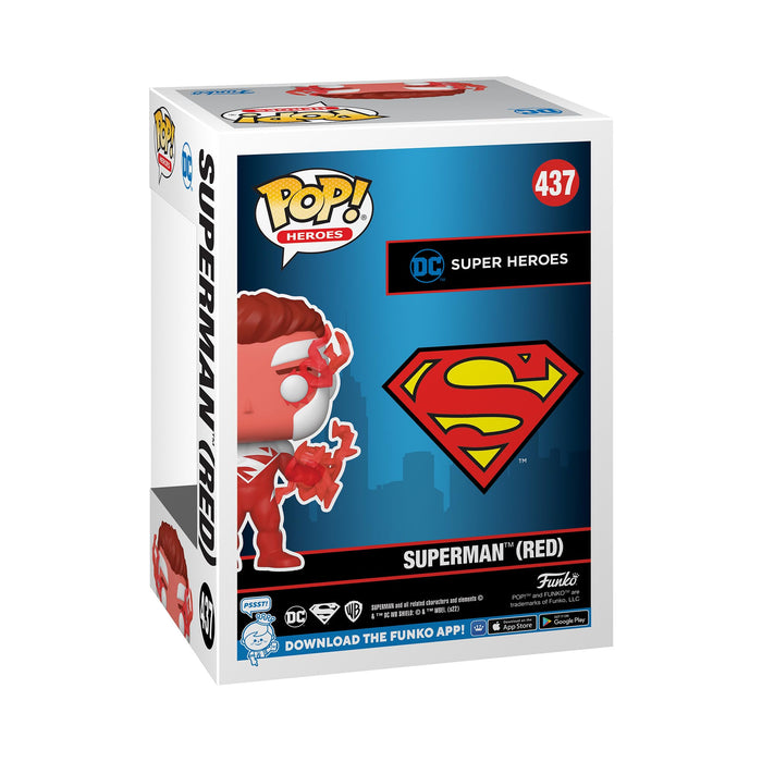 Funko Pop! Heroes: DC - Superman (Red), Fall Convention Exclusive w/ Protector