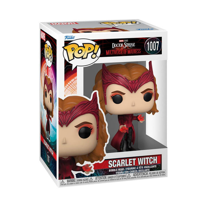 Funko Pop! Marvel: Doctor Strange Multiverse of Madness - Scarlet Witch Figure w/ Protector