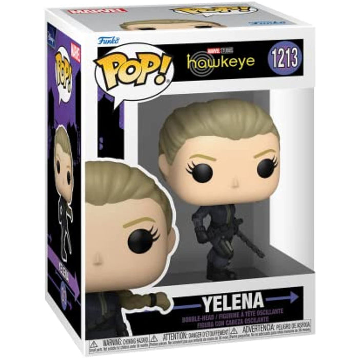 Funko Pop! Marvel: Hawkeye - Yelena Vinyl Bobblehead Figure w/ Protector