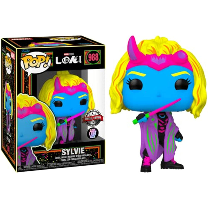 Funko Pop Marvel Loki Sylvie Blacklight w/ Protector
