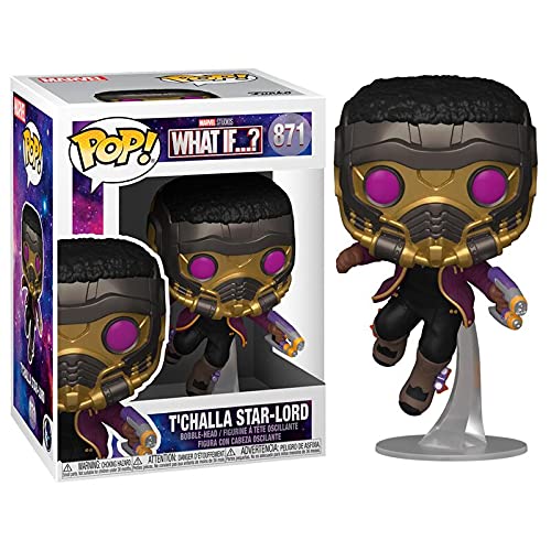 Funko POP! Marvel Studios What If..? T'CHALLA STAR-LORD Figure #871 w/ Protector