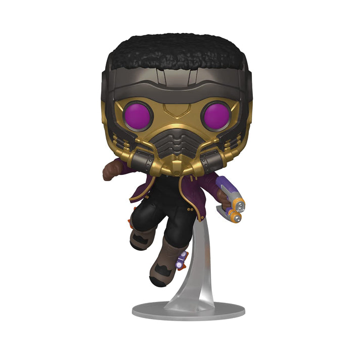 Funko POP! Marvel Studios What If..? T'CHALLA STAR-LORD Figure #871 w/ Protector