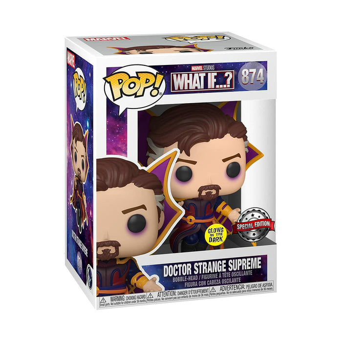 Funko POP Marvel What If Doctor Strange Supreme Glow Dark Amazon Exclusive