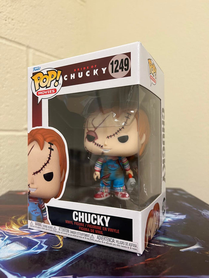 Funko POP! Movies: Bride of Chucky CHUCKY Figure #1249 w/ Protector