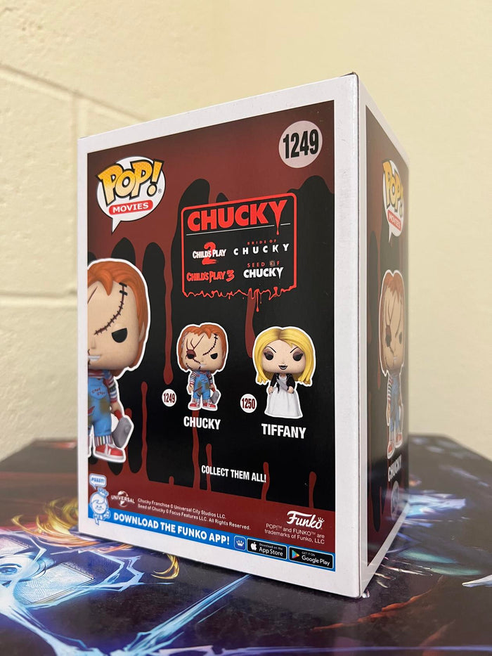 Funko POP! Movies: Bride of Chucky CHUCKY Figure #1249 w/ Protector