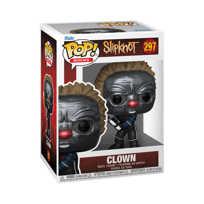 Funko Pop! Rocks # 297 Slipknot Clown With Flame Metallic Vinyl With Protector