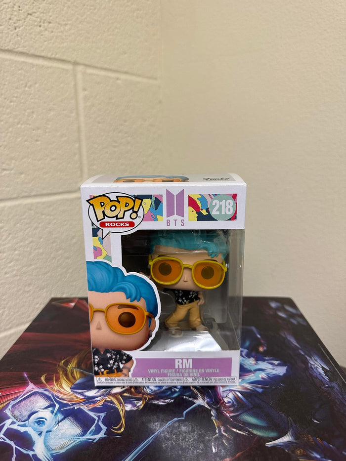 Funko POP! Rocks: BTS - Dynamite - RM Figure #218 w/ Protector