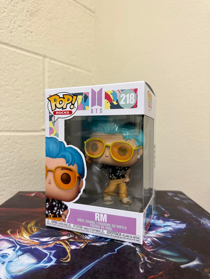 Funko POP! Rocks: BTS - Dynamite - RM Figure #218 w/ Protector