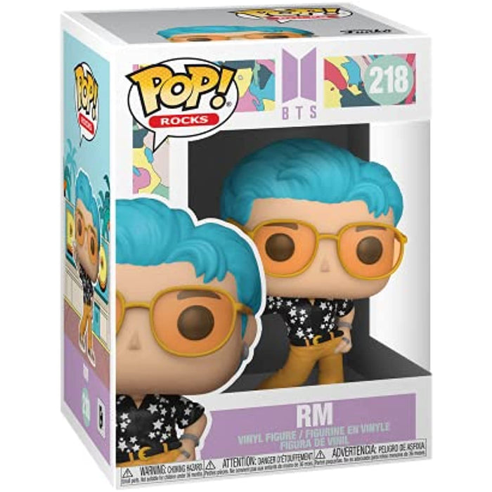 Funko POP! Rocks: BTS - Dynamite - RM Figure #218 w/ Protector