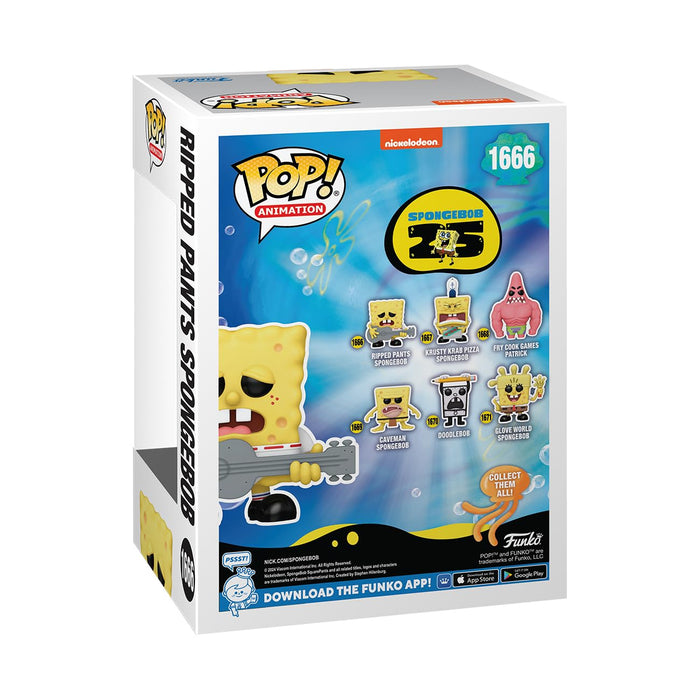 Funko Pop SpongeBob SquarePants 25th Anniversary - Ripped Pants SpongeBob Figure w/ Protector