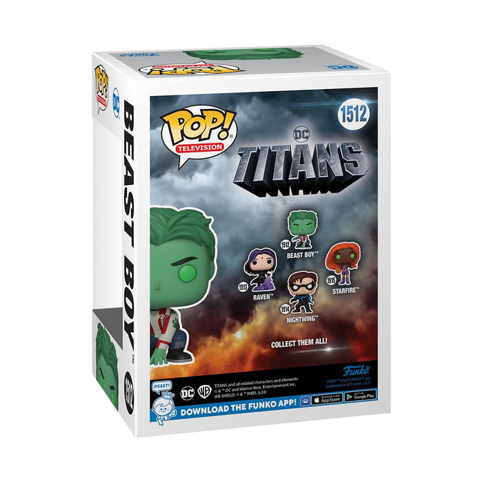 Funko Pop! TV: DC -Titans, Beast Boy Figure w/ Protector