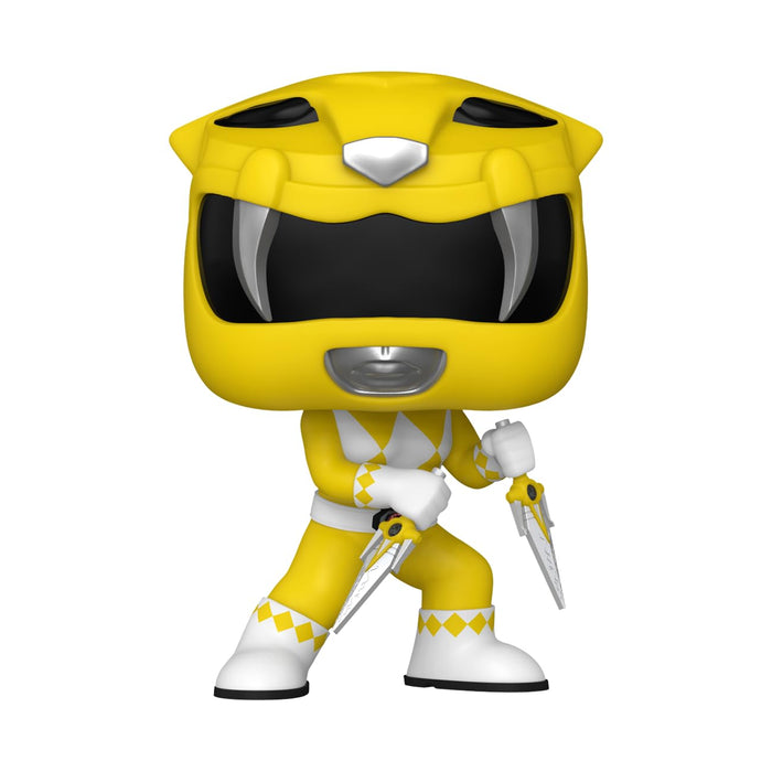 Funko Pop! TV: Mighty Morphin Power Rangers 30th Anniversary - Yellow Ranger Figure w/ Protector