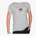 Gant Mens Shield Short Sleeve Tee Grey | Gant