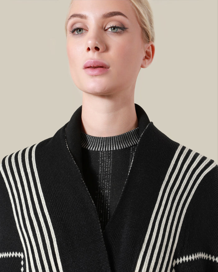 Geometric Patterned Poncho
