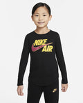 Nike Girls Air Mesh Long Sleeve Tee Black Nike