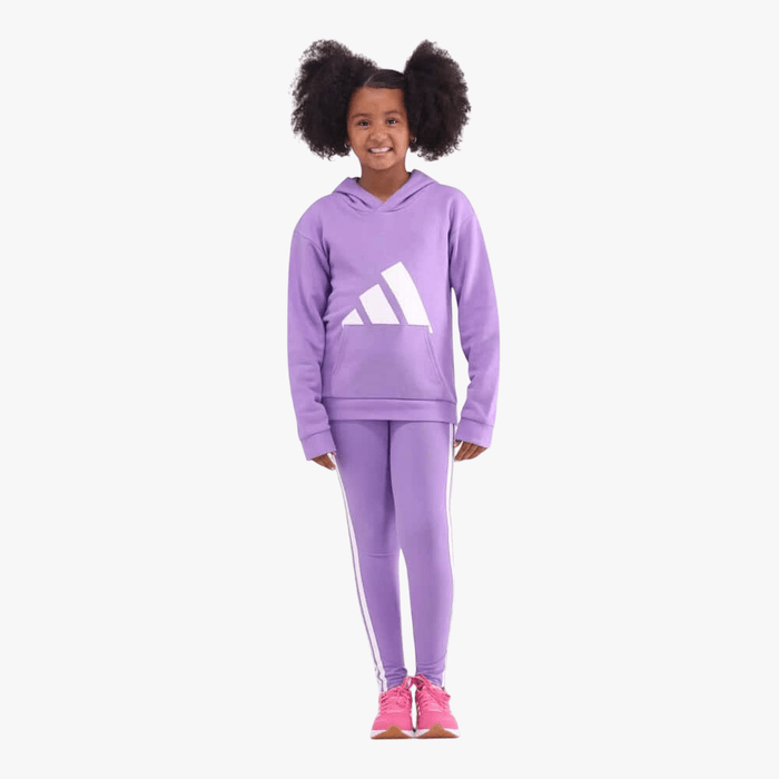 Adidas Girls Bl Ft Hoodie Violet | Adidas