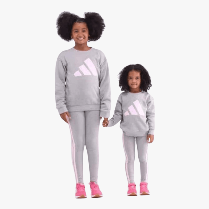 Adidas Girls Bl Ft Sweater Grey | Adidas