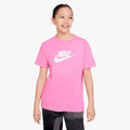 Nike Girls Futura Short Sleeve Tee Pink | Nike