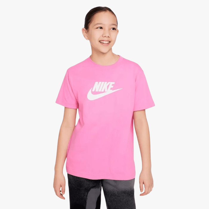 Nike Girls Futura Short Sleeve Tee Pink | Nike