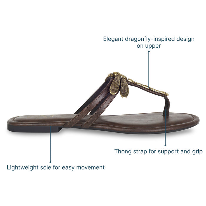Glider Burgundy Flats