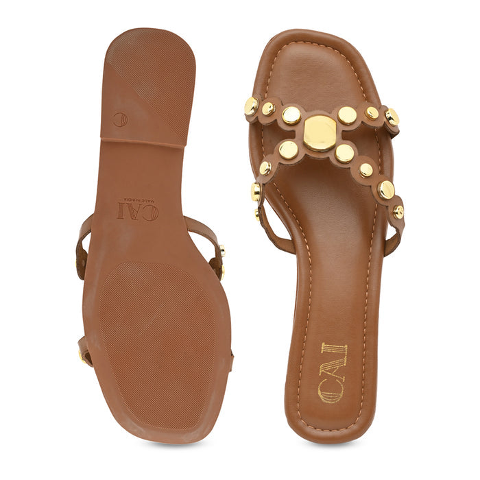 Gold Dome Tan Flat