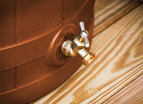 Good Ideas RW50-TC Rain Wizard Water Storage Rain Collection Rain Barrel 50-Gallon, Terra Cotta