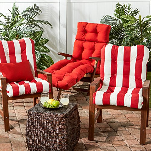 Greendale Home Fashions 72-Inch Indoor/Outdoor Chaise Lounger Cushion, Salsa