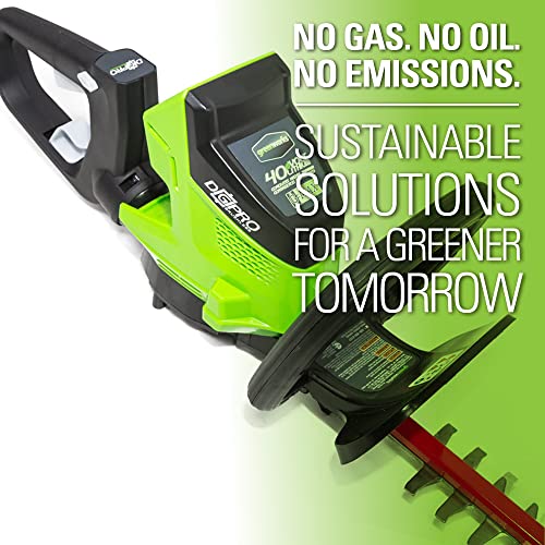 Greenworks 40V 24" Brushless Cordless Hedge Trimmer, Tool Only