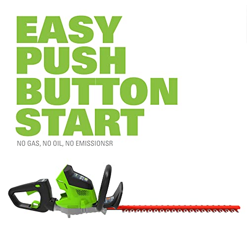 Greenworks 40V 24" Brushless Cordless Hedge Trimmer, Tool Only