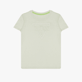Guess Boys Raised Triangle Crew Short Sleeve Tee Grey Guess