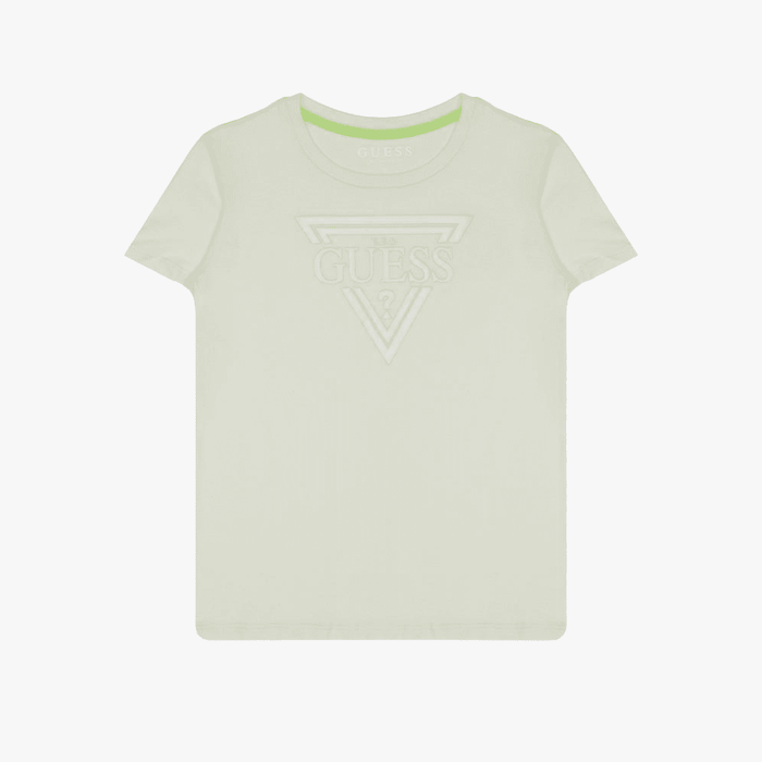 Guess Kids Raised Triangle Short Sleeve Tee Grey Mark Guess