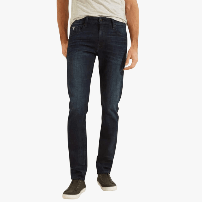 Guess Mens Eco Slim Taper Jeans Ringer Dark Wash | Guess
