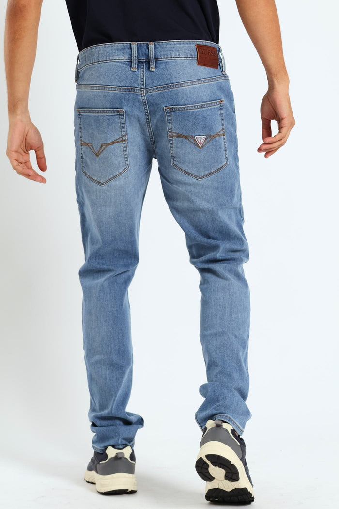 Guess Mens Ethan Skinny Jean Light Wash | Guess