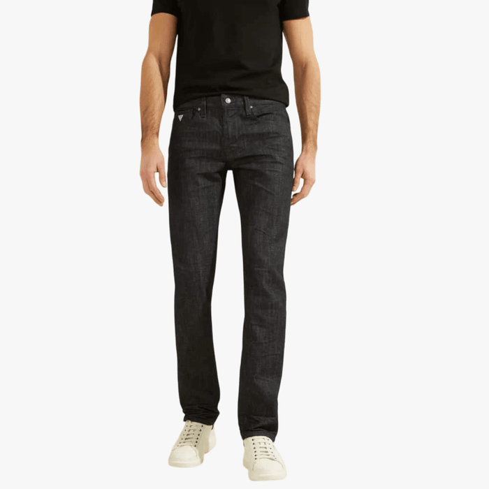 Guess Mens Slim Straight Jeans Smoke Dark Wash | Guess