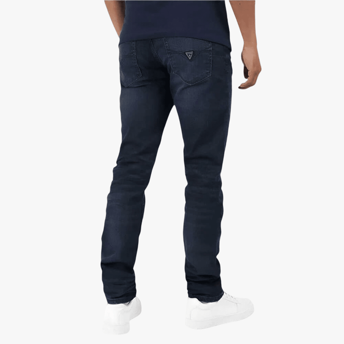 Guess Mens Slim Tapered James Dark Wash Jeans | Guess