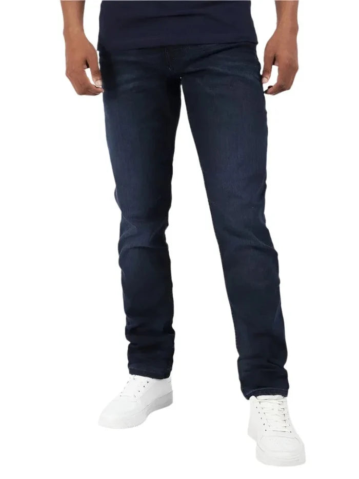 Guess Mens Slim Tapered James Dark Wash Jeans | Guess