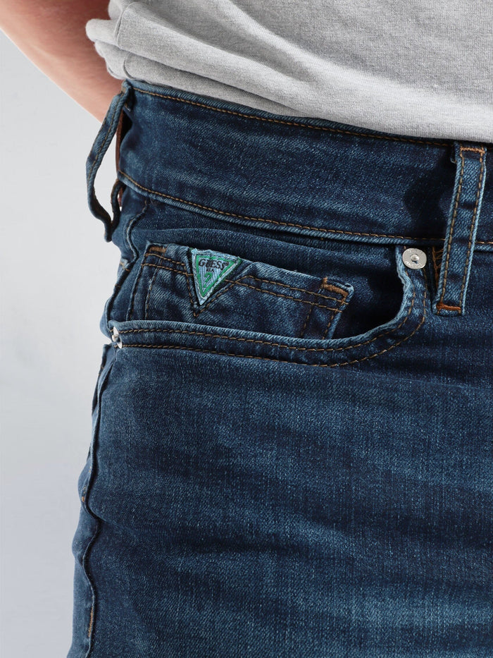 Guess Mens Vera Eco Skinny Dark Wash Jeans | Guess