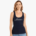 Guess Womens Logo Rib Tank Navy | Guess