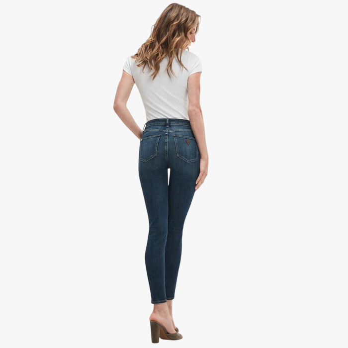 Guess Womens Maya High Rise Skinny Jeans Dark Wash Guess