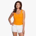 Guess Womens Traingle Bling Vest Orange | Guess