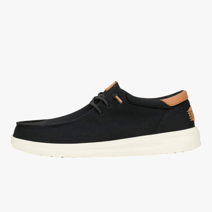 Hey Dude Mens Paul Canvas Black | Hey Dude