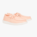 Hey Dude Womens Wendy Stretch Canvas Peach Hey Dude