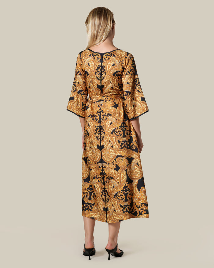 High Low Hem Baroque Dress