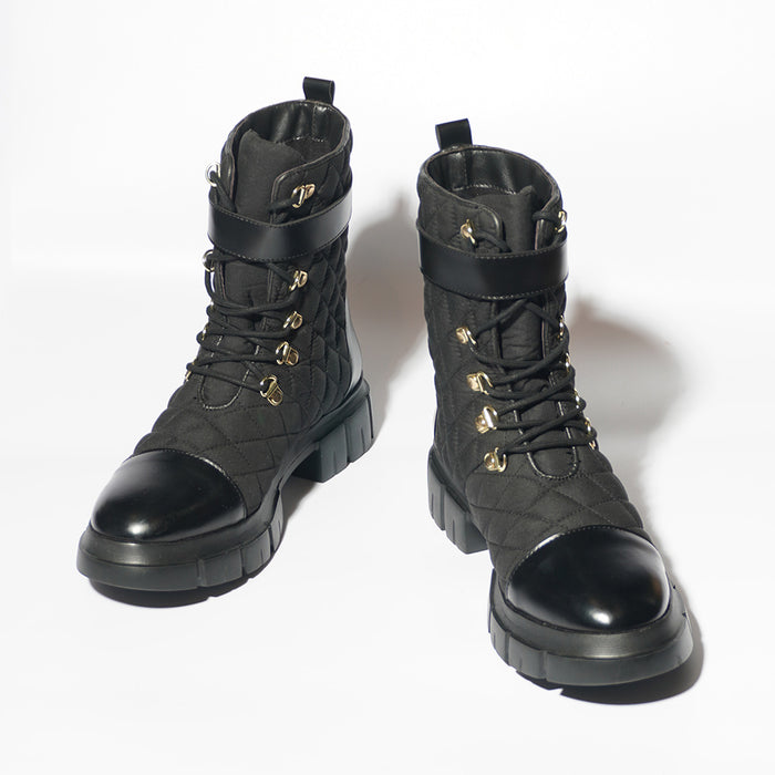 High Top Quilted Boots