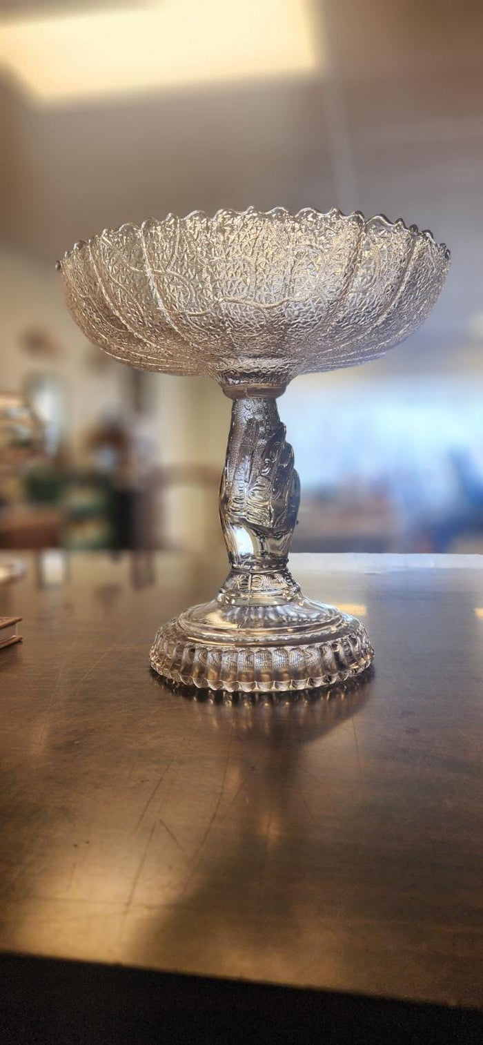 Hobbs Tree of Life with Hand Footed Comport - EAPG