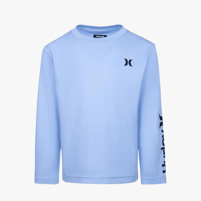 Hurley Boys Icon Heathere Upf Long Sleeve Rashvest Blue Dream Heather | Hurley