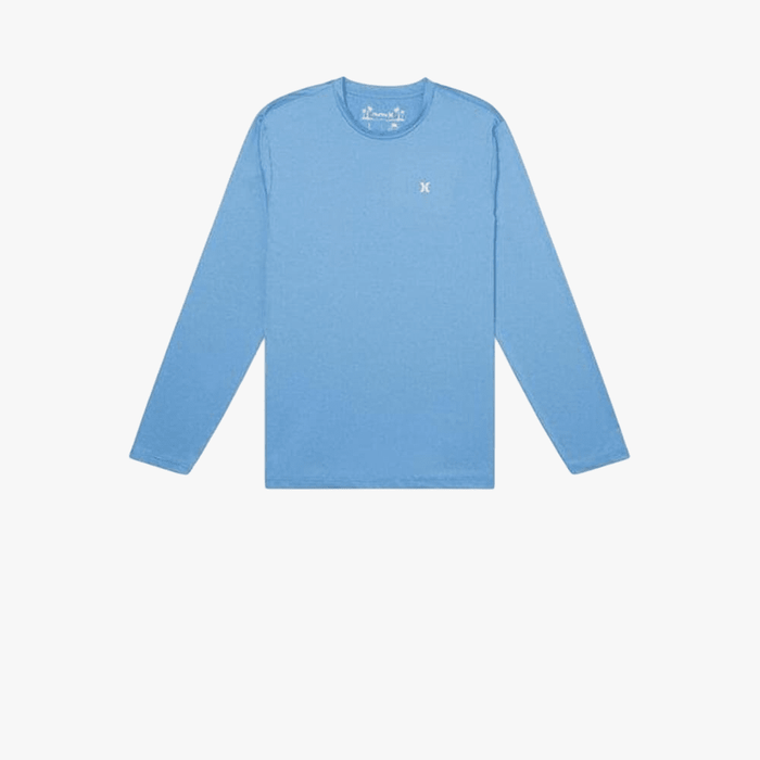 Hurley Evd Hybrid Upf Long Sleeve Surf Shirt H4052 Bliss Blue Hurley