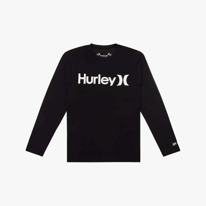 Hurley Oao Quickdry Rashgurd Long Sleeve Black Hurley