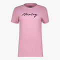 Hurley Womens Script Short Sleeve Tee Fondant Pink | Hurley