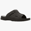 Hush Puppies Mens Big Daddy Sandal Black Horse Leather | Hush Puppies